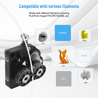 Kit gigi ekstruder Upgrade untuk K2 Plus Helical ganda Semua gigi ekstruder logam nikel DLC dilapisi bagian Printer 3D