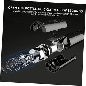 New Style Automatic Aluminum Wine Bottle Opener <b>Battery</b> Operated Engraved Logo Key <b>Ring</b> Promotional Gifts Eco-Friendly Stocked - Product Image 5