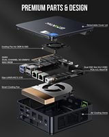 GMKtec K7 Plus Intel 512GB/1TB SSD Mini PC para juegos, PC de escritorio con 10 núcleos, 16 hilos, 16/32GB, DDR5, GB/1TB