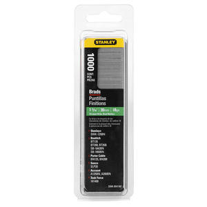Pour Stanley 1-SWK-BN1187T 18ga 30mm 'J' Type lisse et cannelé fer acier Brad clous 1000 pièces par Carton pour agrafeuses - Product Image 1