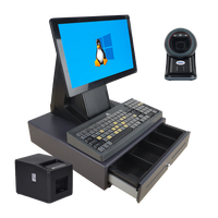 Sistema de Terminal Punto de Venta J4125/J6412 con Lector de Tarjetas Inteligente, Caja Registradora, Precio de Fábrica