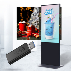 HONGNUO - Reproductor Multimedia de Señalización Digital Integrado con Pantalla LCD de Diseño Delgado para Interiores, para Publicidad Comercial en Oficinas - Product Image 1