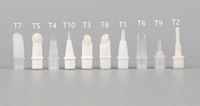 Tube vide en aluminium de 2 ml avec pinceau pour cosmétiques, huile pour cuticules, sérum pour cils, blanchiment dentaire, brillant à lèvres