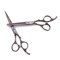 Ciseaux de coiffure professionnels pour barbier, ciseaux de précision ergonomiques droits et effilés, en vrac, personnalisés pour les stylistes de salon