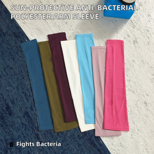 Manchon de protection solaire antibactérien transfrontalier 100% polyester, doux pour la peau, protection UV estivale, manchon de bras ample, unisexe - Product Image 2