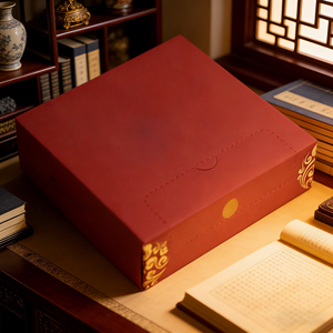 Ensemble de boîtes cadeaux rigides rouges de qualité supérieure avec poignée, impression UV, logo personnalisé, emballage pour cadeaux et artisanat - Product Image 4