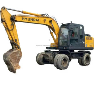 Excavadora de Ruedas Hyundai 150 Usada Original de Corea, Excavadora de Ruedas de 15 Toneladas, Máquina Usada Hyundai 150W - Product Image 1