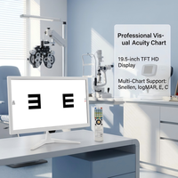Moniteur LCD d'optométrie VC-4 de 19 pouces - Écran de tableau d'acuité visuelle haute définition pour les tests oculaires cliniques