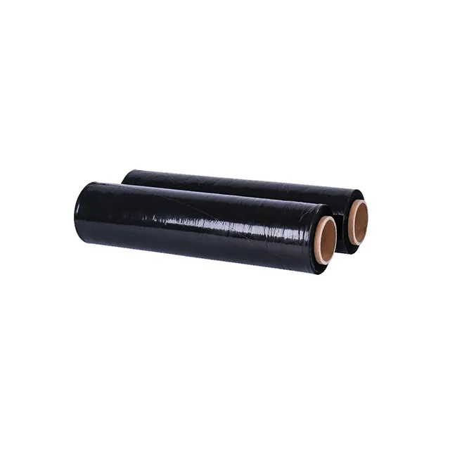 Kunststoff Film Rollen Schwarz Stretch Film Hand Rolle Schwarz Schrumpfen Wrap