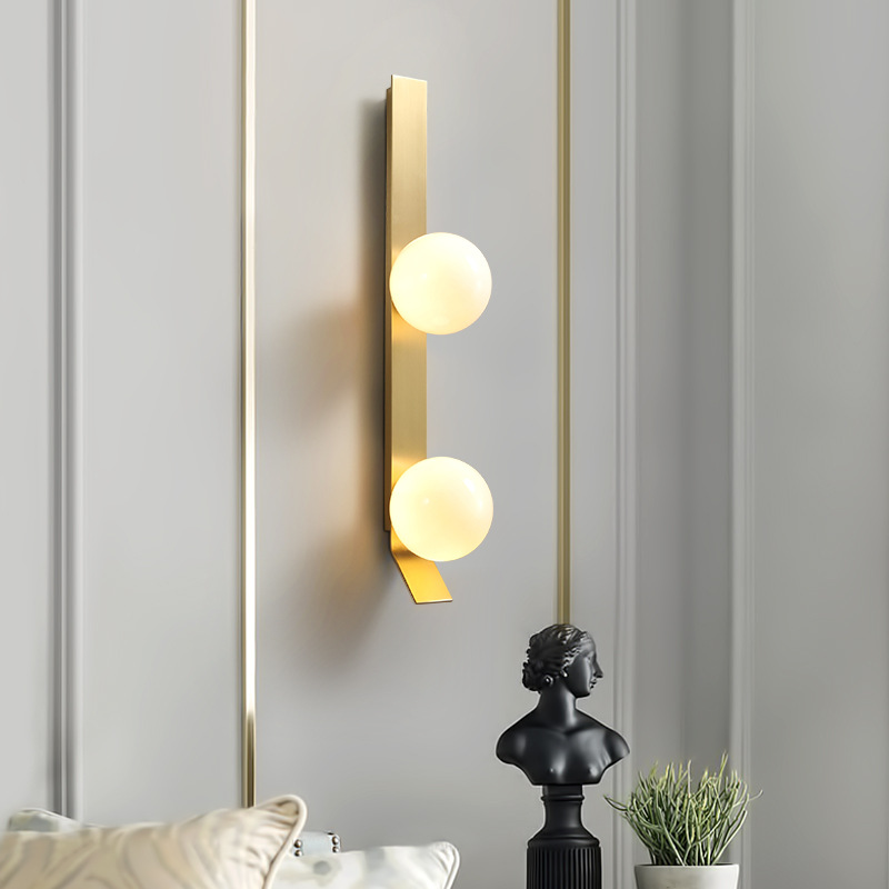 Sanxiang SX-BD-022 Modern Minimalist Glass Bulb LED Wall Sconce - Indoor Lighting for Living Room Be