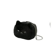 Porte-clés créatif et adorable en peluche en forme de chat, style Xiaohongshu, motif tofu moelleux, 10 cm, unisexe
