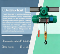 Palans électriques à câble métallique à double vitesse de 10 tonnes, hauteur de levage de 30 m, télécommande sans fil, certifiés CE ISO