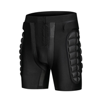 HITU Short de protection rembourré pour les hanches, les parties génitales et les parties inguinales, avec protection 3D, pour sports de plein air, ski, patinage et snowboard