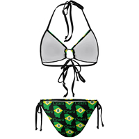 Traje de Baño Sexy para Mujer Joven, Diseño de Bandera del Estado de Ceará, Bikini de Alta Calidad Personalizado