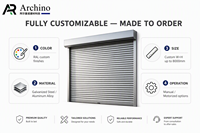 Portes enroulables automatiques motorisées en aluminium, composants modernes en PVC, volets de sécurité isolés pour appartements et hôtels - Livraison rapide