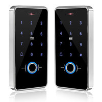 Lector de Huellas Dactilares Biométrico IP65 Resistente al Agua, Lector de Tarjetas RFID WG26, Panel Táctil, Control de Acceso para Cerradura Magnética Eléctrica