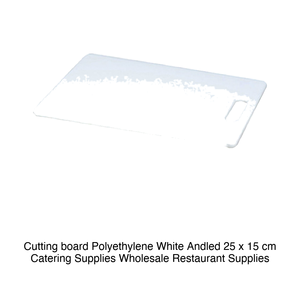เขียงโพลีเอทิลีนสีขาว 25 × 15 ซม. พร้อมด้ามจับ - Product Image 2