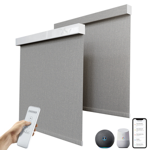 Persianas Enrollables Inteligentes Automáticas Inalámbricas Personalizadas <span class=keywords><strong>con</strong></span> Tecnología Tuya Matter Zigbee <span class=keywords><strong>para</strong></span> Oficina - Product Image 4