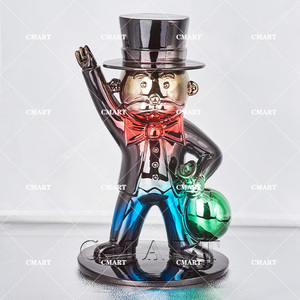 Precio de Fábrica Escultura Pop Art de <span class=keywords><strong>Alec</strong></span> <span class=keywords><strong>Monopoly</strong></span>, Estatua de Hombre con Bolsa de Dinero, 40CM - Product Image 5