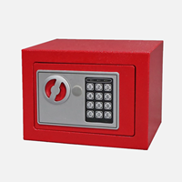 Coffre-Fort Armoire de Sécurité Électronique Ignifuge Noir pour Maison et Bureau avec Serrure Digitale pour Dépôt d'Argent et de Valeurs Hôtelier