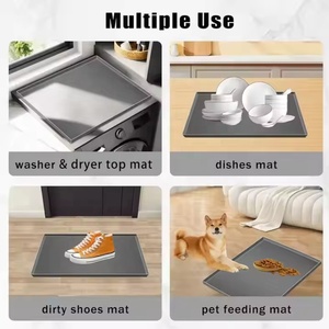 Extra <b>Large</b> Durable Washable Heat Resistant Home and Kitchen Silicone Cover for Washing Machine Silicone <b>Mat</b> for Countertop - Product Image 4