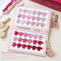 Collection de vernis gel effet œil de chat rose Vendeeni Valentine 36 couleurs, sans TPO ni HEMA, couleur rose personnalisée, vernis gel magnétique effet œil de chat