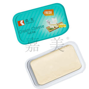 ภาชนะใส่เนยกันซึมทำจากพลาสติก PP เกรดอาหารรีไซเคิลได้250ก. ภาชนะใส่เนยติดฉลากสีฟ้าแบบอัดแน่น - Product Image 5