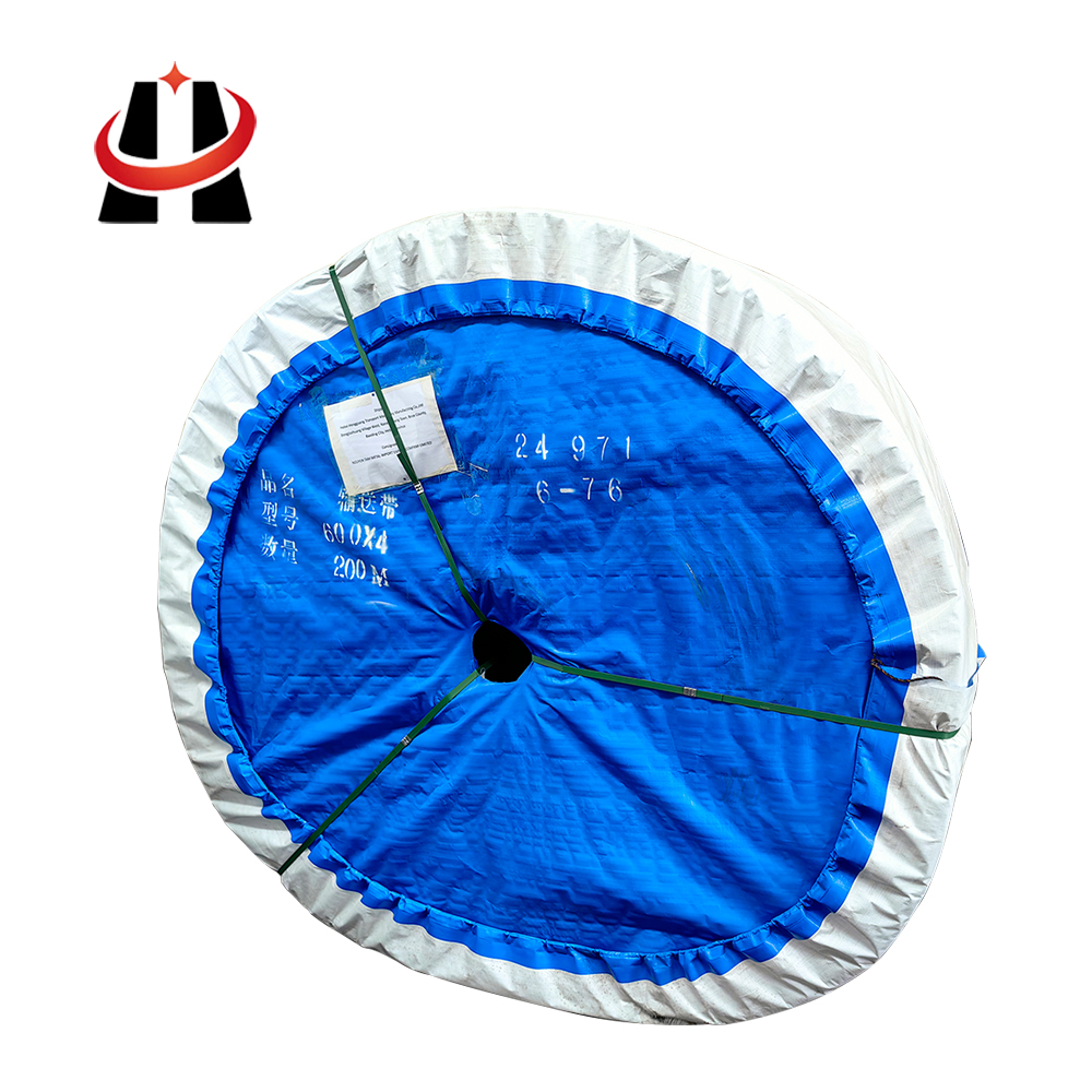 Heavy Duty EP400 3 Layer Cotton Polyester Fabric Black For Mining And Quarry Industry Rubber Conveyor Belt