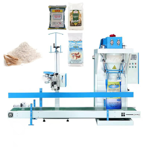 High Quality Automatic 5kg 15kg 25kg 50kg Bag Weighing Sewing Powder <strong>Wheat</strong> Bagging Packing Machine Cornflour Packaging Equipment