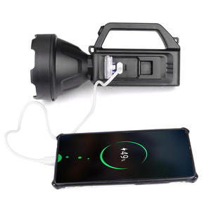 Dual <b>Light</b> Source <b>LED</b> Handheld Searchlight COB Side Flood + Main Spotlight <b>Rechargeable</b> Portable Work Lamp Anti-tip Base - Product Image 2
