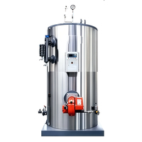 Chaudière industrielle à eau chaude verticale de petite taille, alimentée au propane, hydrogène, biogaz, diesel, fioul, gaz naturel, GPL, fabriquée en Chine