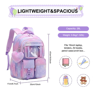 Sac à dos multifonctionnel, multi-poches, grande capacité, pour l'école, les activités de plein air, confortable, résistant à l'eau, usage quotidien - Product Image 3