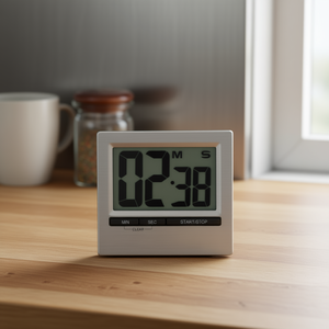 ตัวตั้งเวลาแบบดิจิตอลแม่เหล็ก 2 นาที 30 วินาที ตัวจับเวลาถอยหลังในครัวพร้อมปุ่มเริ่ม หยุด และล้าง - Product Image 3