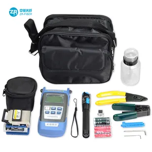 FTTH Tool herramientas Kit de Fibra Optica with FC-6S Fiber Optic Cleaver and Optical power Meter