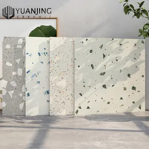 Full Porcelain Terrazzo 600x600mm Matt Delicately Carving Glazed Anti-slip Floor Wall Ceramic Tiles Living Room Kitchen Bathroom