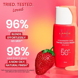 Lance Strawberry Dew <strong>Tinted</strong> Vegan Sunscreen <strong>SPF</strong> 50+ PA++++ Protection Against UA/UB Broad Spectrum Water Resistant <strong>Lotion</strong> - Product Image 2
