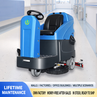 Nouvelle autolaveuse électrique autoportée puissante S90B, largeur 910 mm, 24 V CC, grand réservoir, machine de nettoyage pour usines et parkings