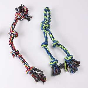 Игрушки-канаты для собак из США, в наличии, для агрессивных грызунов, прочные игрушки для перетягивания каната для крупных, средних и маленьких собак, игрушки для прорезывания зубов - Product Image 2