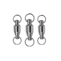 100 pièces d'anneaux brisés, émerillons à roulement à billes et émerillons robustes pour la pêche, accessoires de terminaison