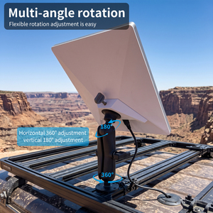 VINmounts Starlink Mini Mount Direct Clip Snap-On Design 1.5 Ball Head 360 Rotation Roof/Boat Flat Surface Heavy Duty - Product Image 4