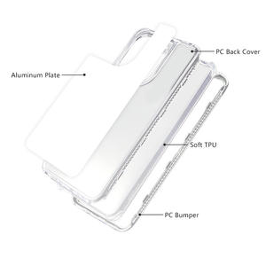 Pour <span class=keywords><strong>Xiaomi</strong></span> 14 Pro 2D 3 in1 Anti-Shock Sublimation Transparent Case Pour Redmi 13 4G POCO X6 PRO - Product Image 2