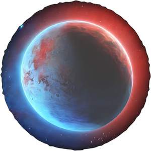 Housse de roue de secours robuste avec imprimé planète Terre et espace, anti-poussière, personnalisable pour voiture, camion, SUV, cadeau promotionnel d'entreprise - Product Image 2