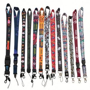 Wholesale No Minimum Order Custom Printed Lanyards Cheapest Graffiti Anime Lanyard With Id Holder - Product Image 1