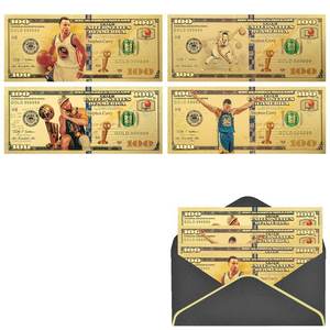 Alta calidad American Basketball Star Curry <span class=keywords><strong>100</strong></span> dólares billete plástico chapado en oro billete - Product Image 3