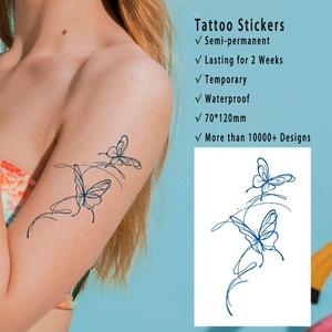 Tatuajes Temporales <span class=keywords><strong>de</strong></span> Mariposas Sexys para Mujer, Tamaño <span class=keywords><strong>Pequeño</strong></span>, Duran 2 Semanas, Adhesivos <span class=keywords><strong>de</strong></span> Papel para Cara y Cuerpo, Semipermanentes - Product Image 2