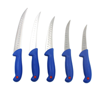 Vente directe, prix raisonnable, couteaux de cuisine bleus, lames en acier inoxydable