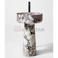 Newstar Calacatta nouveau alto mode haute qualité prix usine moderne pierre naturelle marbre évier marbre pierre lavabo évier