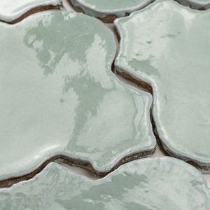 Piastrella Arabesca Vitri Aquamarine 11,5 X 15 Cm Smaltata con Bordi Irregolari - Product Image 5