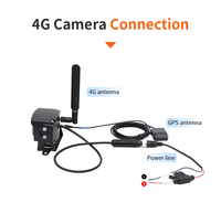 Système de caméra de recul sans fil GPS 4G pour camion, enregistrement en temps réel, vision nocturne infrarouge et étanche IP68, visualisation à distance CMSV6