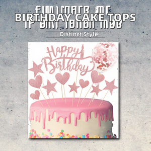 Adornos para Pastel de Cumpleaños <span class=keywords><strong>Vrise</strong></span> con Confeti, Globos, Corazones y Estrellas Brillantes, Decoraciones de Papel para Fiestas Infantiles - Product Image 2